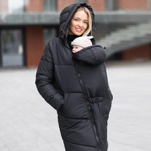 Zimní těhotenská/nosící bunda 3v1 Onyx vel.42 (poslední kus)
