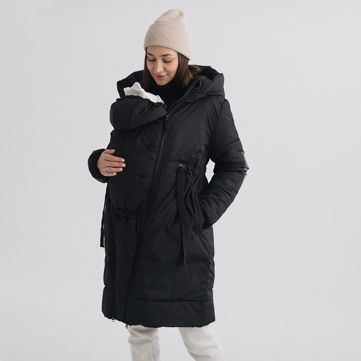 Zimní těhotenská/nosící bunda 3v1 Black